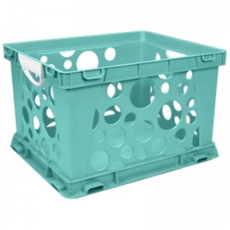 COOLCRAFTS Premium File Crate with Handles Teal Classroom CO290064
